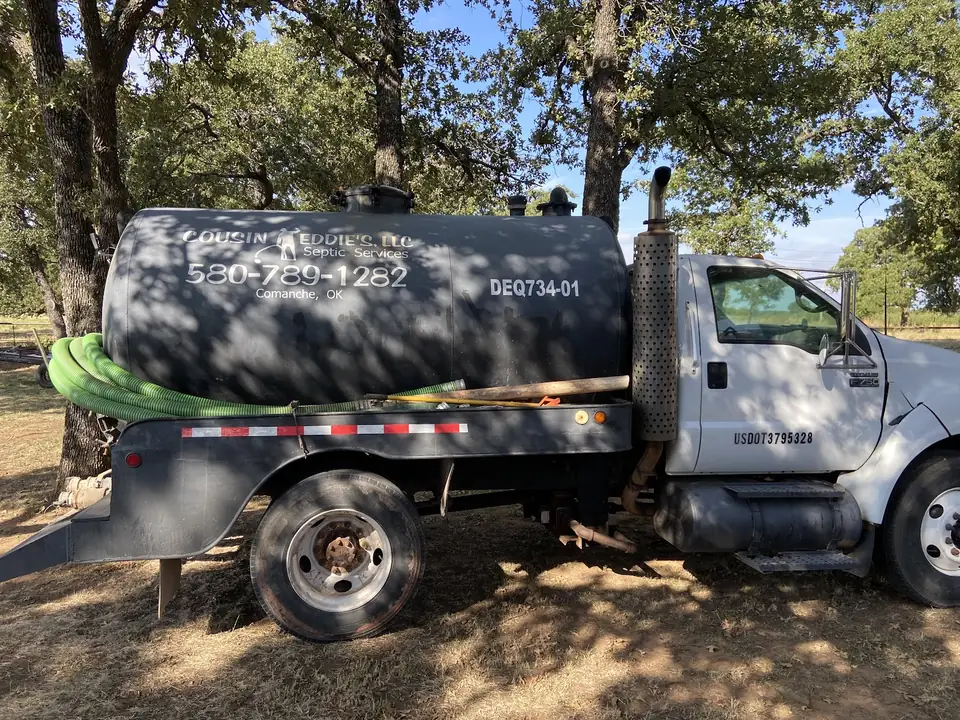 The Cousin Eddie’s Septic Services truck